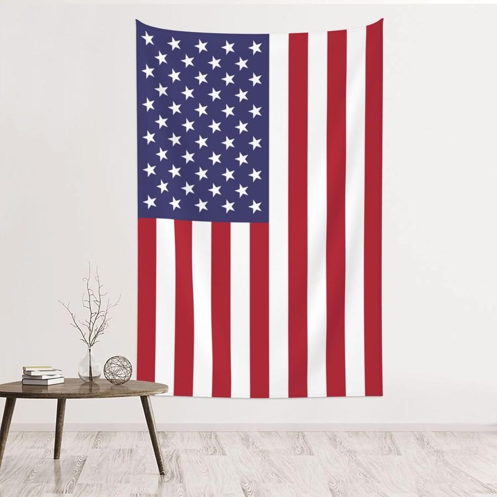 American Flag Black White Tapestry Wall Decoration, Art Tapestries Wall Hanging, Banner Wall Tapestry For Dorm Bedroom Living