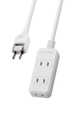 Extensão Elétrica com 3 Tomadas com Obturador à Prova de Pó, 2m, Branco, T-ST02N-2320WH