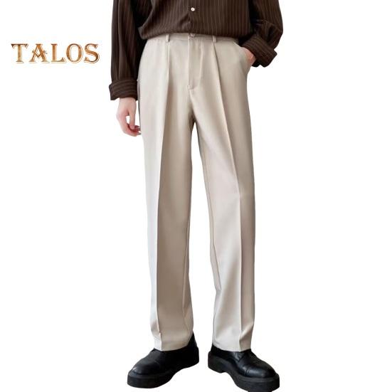 

Мужские брюки с застежкой-молнией на пуговицах, прямые брюки однотонного цвета, свободные, формальные, деловые, офисные брюки 29 хаки