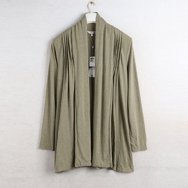 

Sunshine House Lonely Spring New Arrival Export European and American plus Size Women s Clothes Long Sleeves Knitwear Cardigan Shawl Light green XL: Bust size 108-114