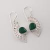 Green Onyx Gemstone 925 Sterling Silver Handmade Jewelry Earring 1.5" Gift For Women CE-26-19