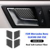 Carbon Fiber Car Inner Door Pull Handle Bowl Ring Panel Cover Decoration Sticker For Mercedes Benz GLK 300 260 350 2008-2015