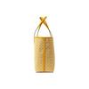 Tory Burch Perry Quilted Logo Commuter Large Capacity Leather Tote Bag Women Tote Yellow Multicolor 82398-703