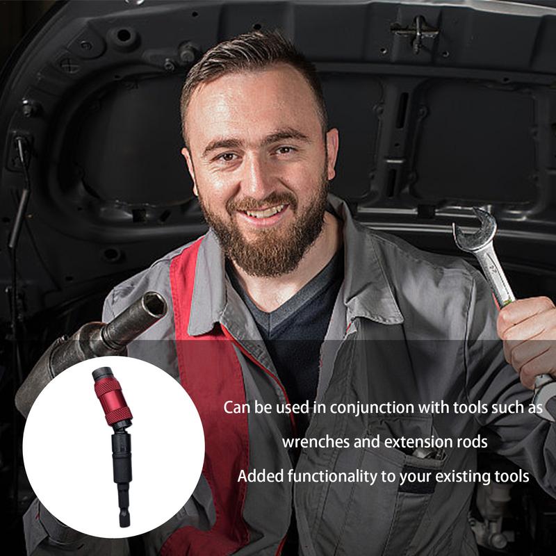 Electric Drill Magnetic Screwdriver Bit Holder Multi-Angle Screwdriver Accessories Portable Reversing Extension Rod 1/4in