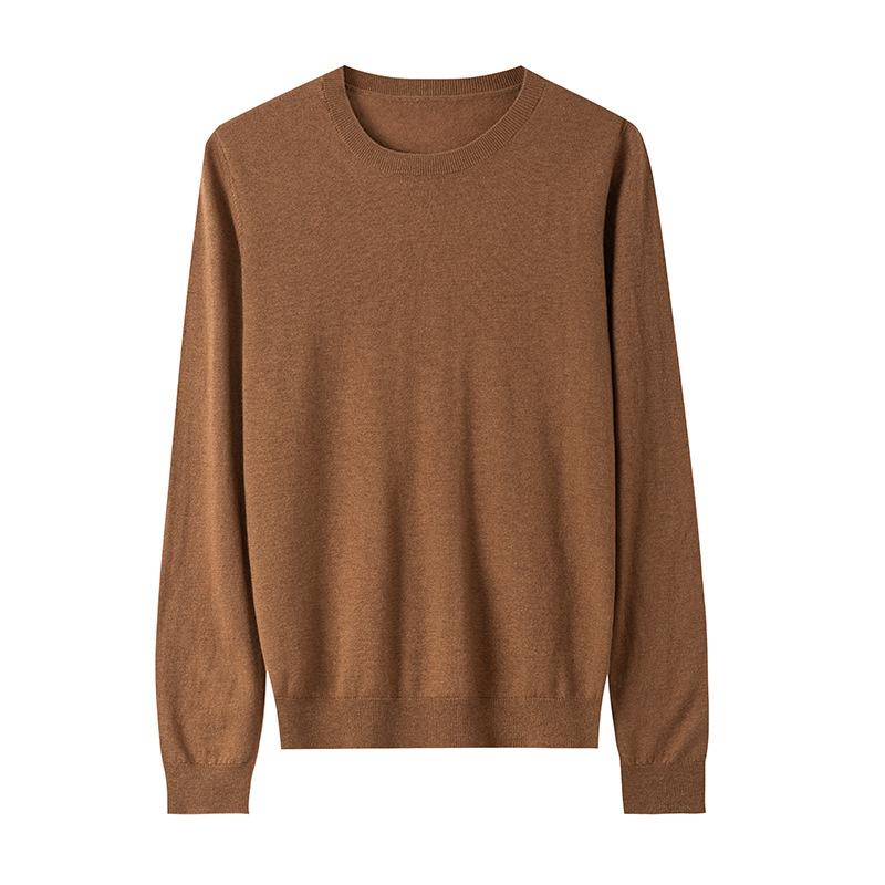 Crew Neck Commuter Pullover Wool Sweater Women's Autumn and Winter Loose Versatile Warm Knitted Top