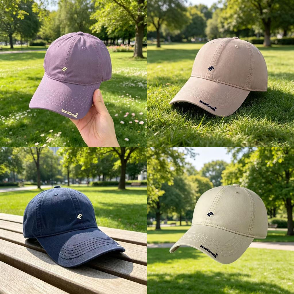 Cappellino da Baseball Ricamato Protezione Solare Per Ombrellone da Esterno Uomo Donna