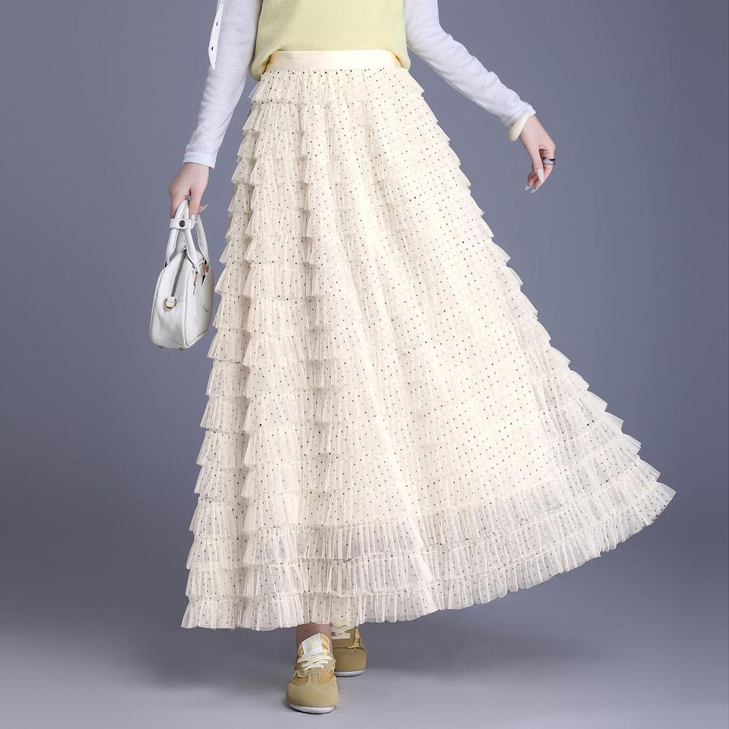 Women's Layered Mesh Puffy Skirt - Spring/Summer 2026 Collection