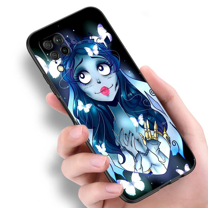 The Corpse Bride Black Silicone Phone Case For Huawei P10 P20 P30 P40 Lite P50 P60 Art P50E P Smart Z 2018 2020 2021 Pro 2019