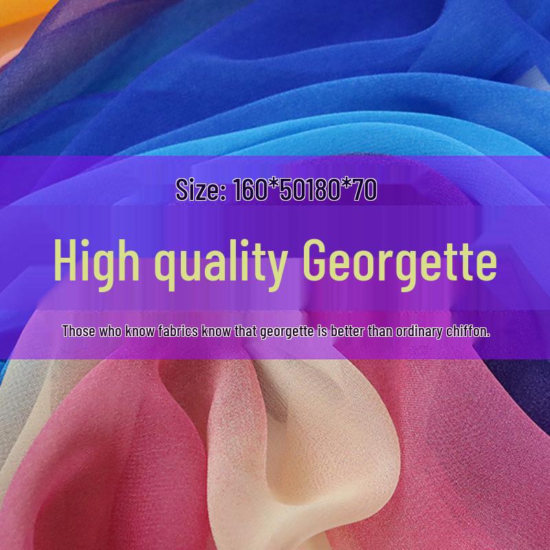 Silk Gradient Scarf for Elegant Women: Perfect for Stage, Catwalk, Dance, and Model Training.