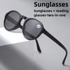 New Portable Foldable Reading Sunglasses High-Definition Anti-Blue Light Presbyopia Eyewear Outdoor UV-Protective Sunglasses