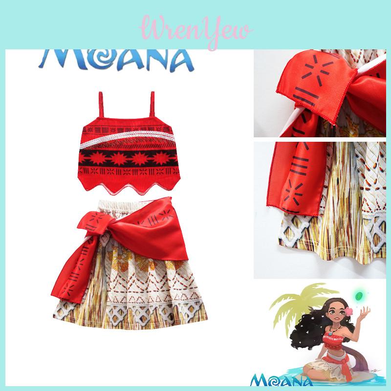 Moana Princess Costume For Kids Girls Fancy Dress Outfit Xmas Gift