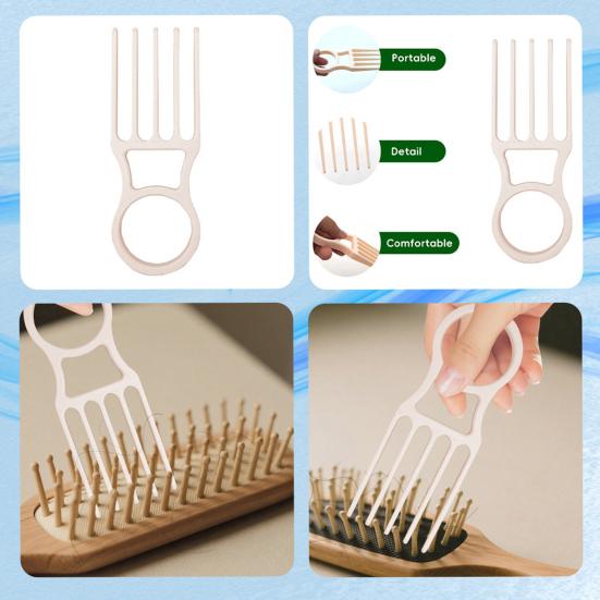 1/2/3Pcs Hair Brush Cleaner Rake Tool Easy Grip Handle Travel Size Hair Comb Cleaner Hair Styling Tool Maintenance Rake