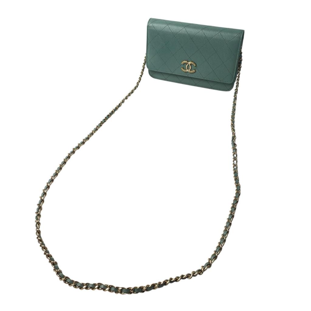 Used CHANELShoulder Bag Green system Women