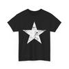 Vintage Stern T-Shirt Großer Weißer Stern Damen Herren T-Shirt