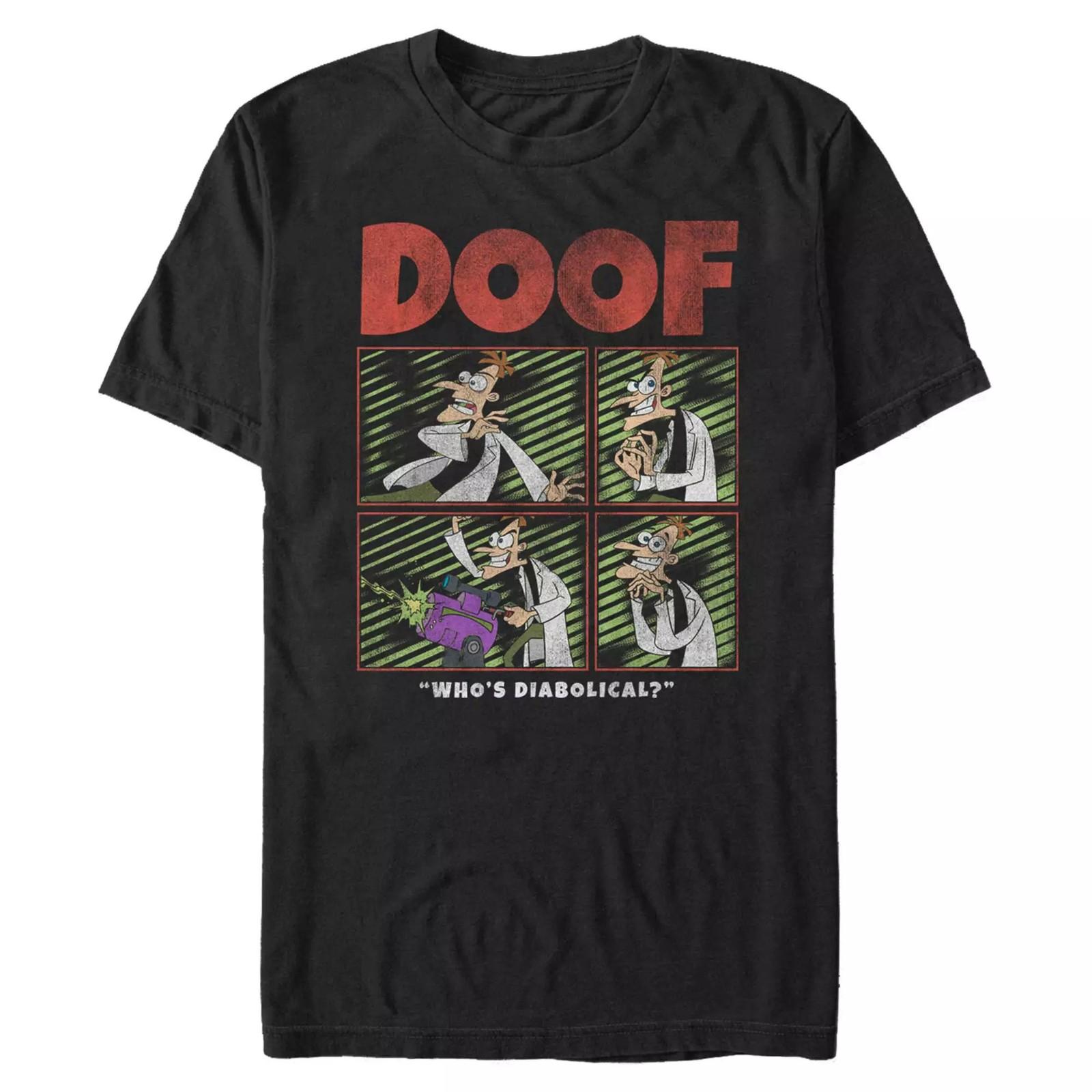 Футболка Disney Doof для взрослых  Финес и Ферб Размер от S до 5XL Перепечатка L