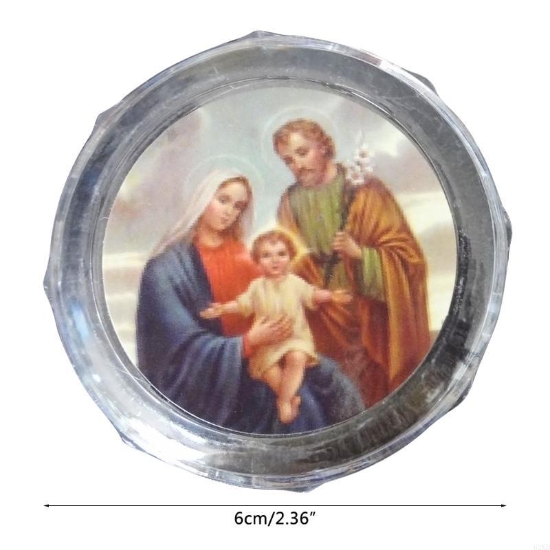 62KD 10pcs Plastic Storage Box for Round Beads Catholic Rosary for Cross Religious Ne
