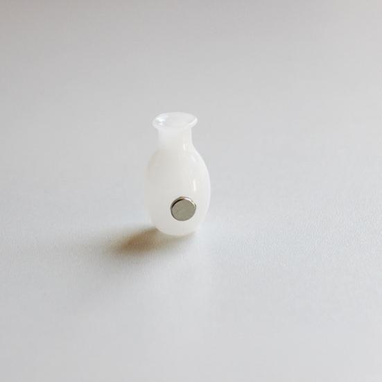Mini Glass Vase Refrigerator Magnet, 3D Miniature Vase Fridge Magnet, DIY Flower Vase Refrigerator Magnet for Home Office Kitchen Decoration