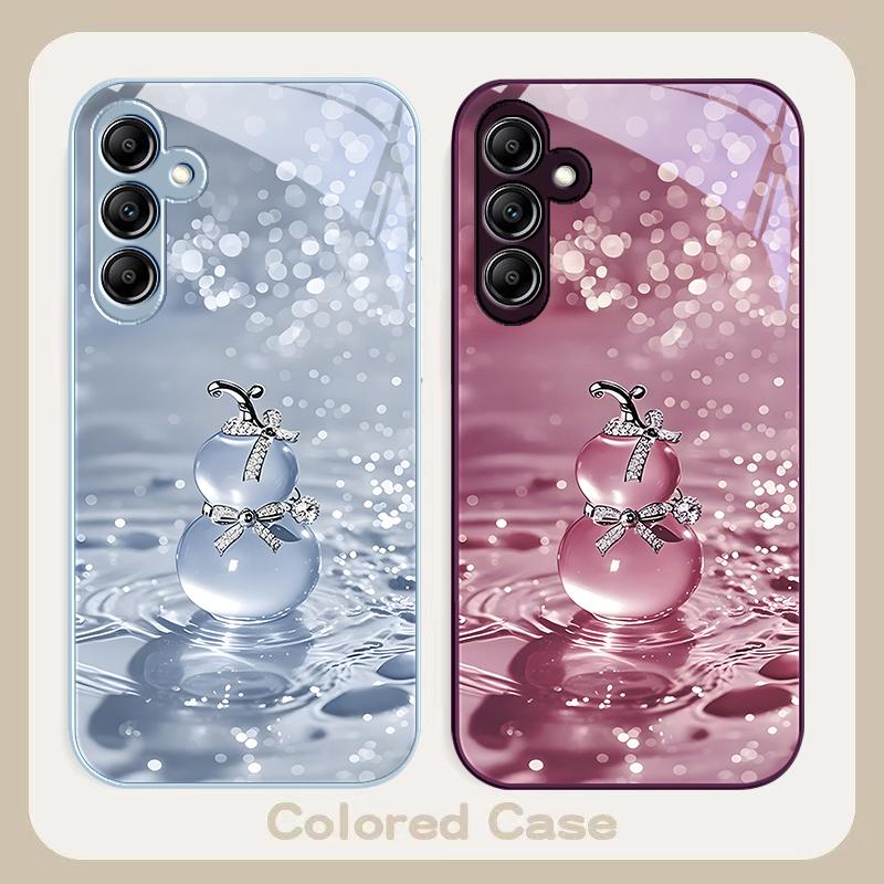 Jade gourd pendant white For Samsung A 20 30 22 23 24 25 26 31 32 33 34 35 42 50 51 52 53 54 55 56 70 71 72 73 glass phone case