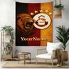 Galatasaray Custom Your Name Wall Decor Tapestry Art For Pet Memorial Birthdaywedding Party Backdrop Family Gift