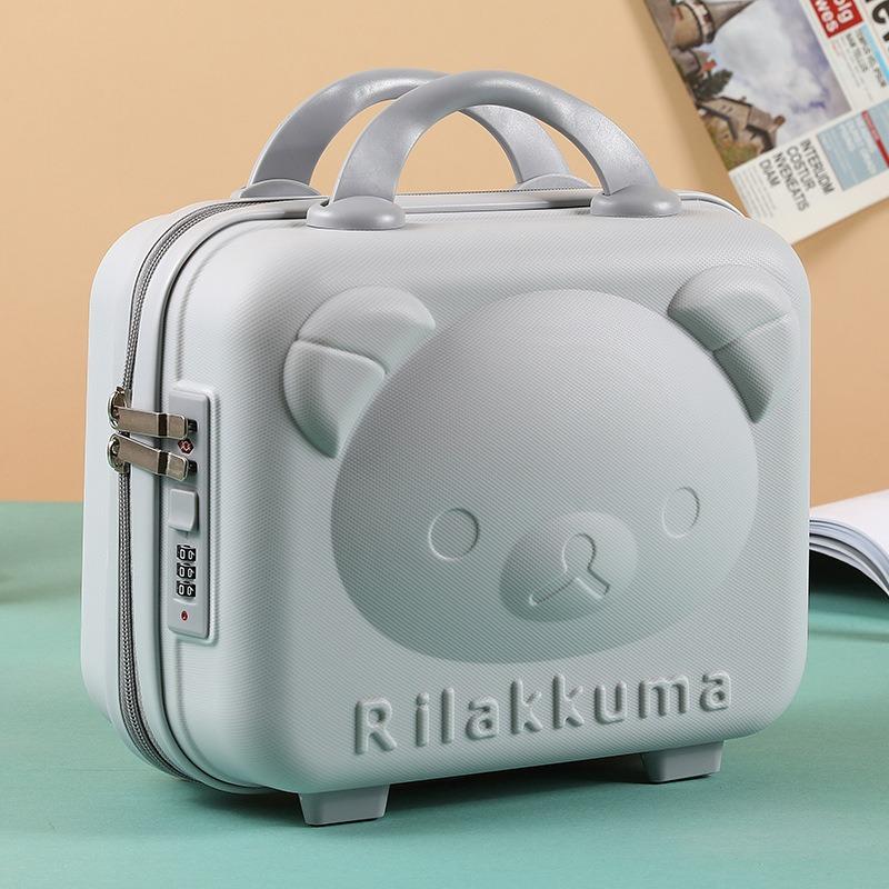 

Handheld Teddy Bear Makeup Case 14 Inch Cute Cartoon Password Box Mini Storage Box
