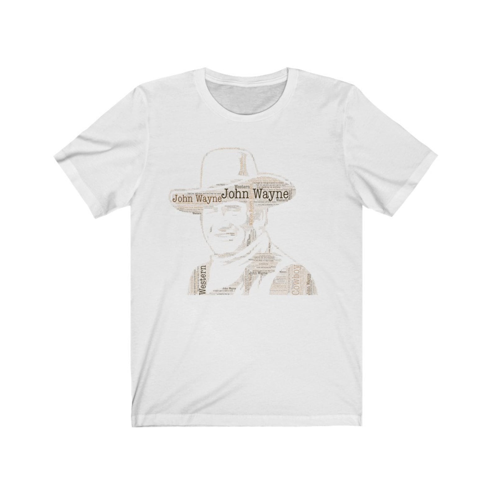John Wayne quote Unisex Jersey Short Sleeve Tee, Western T-Shirt/Cowboy tee/John Wayne shirt/John Wayne quotes/Classic Western tee/Cowboy t S
