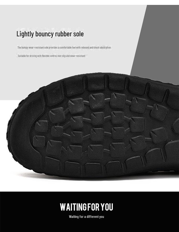 Men's Slip-On Leather Shoes: High-End Business Casual, Soft Leather, Wide Fit, Large Sizes 47-48