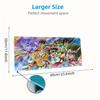 Anime Saint seiya Color Mouse Pad Large Gaming Table Cushion Non-slip Laptop Tablet Big Mousepad XXL Mat Mini PC Playmat With Lock edge