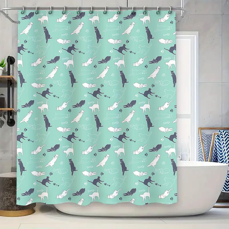 

Adorable Dogs Shower Curtain Dachshunds Decor For Dog Lovers Brown Floral Print Bathroom Set With Matching Hand Towel Liner Size W60H190(CM)-1 Pcs