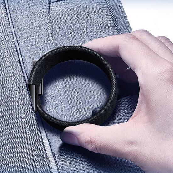Magnetic Data Cable Braid USB C Cable Retractable Fast Charging Cable for IPhone Laptop Car Charger Travel