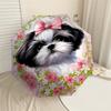 1PC Dog Flower Umbrella-8-Rib Reinforced, Automatic Open, Lightweight & Durable, Cute Fashion Accessory for Outdoor-T178