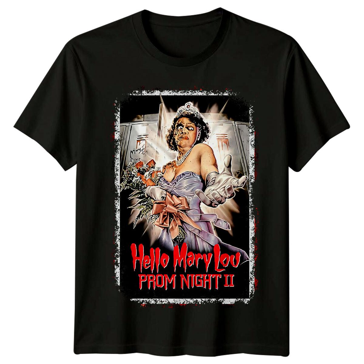 

Привет, Мэри Лу - Ночь выпускного II (1987) Футболка 100% хлопок в стиле киноафиши Мужские футболки Топ Ретро футболка XL