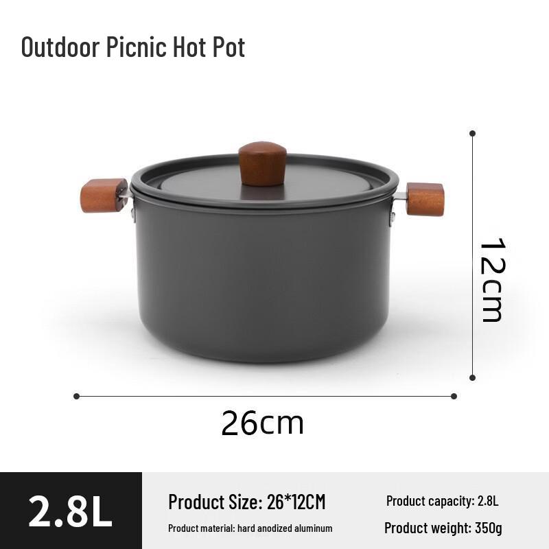 Gongziyu Outdoor Aluminum Camping Hotpot