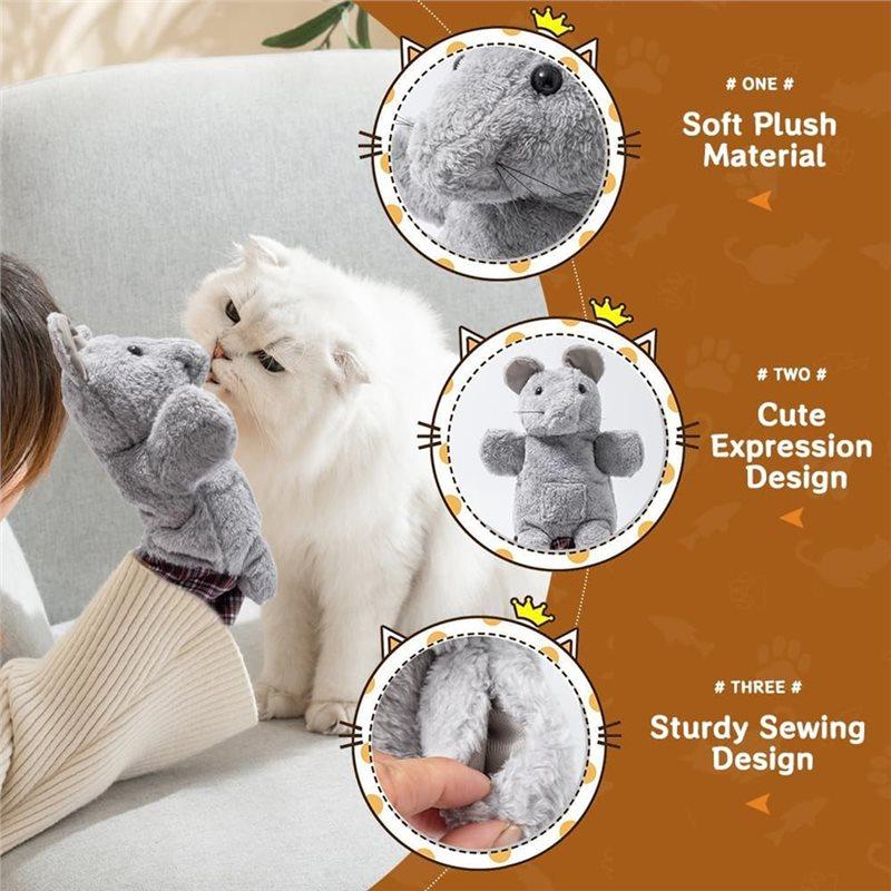 ABBP-Cat Wrestling Puppet, Interactive Glove Cat For Fun Play, Safe & Soft Wrestling Glove Hand Puppets