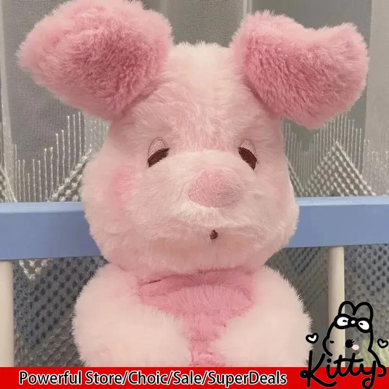 Cartoon Sleepyhead Piglet Plush Toy Soft Cute Pink Sleeping Companion Soothing Doll Pillow Room Decoration Kids Festival Gifts