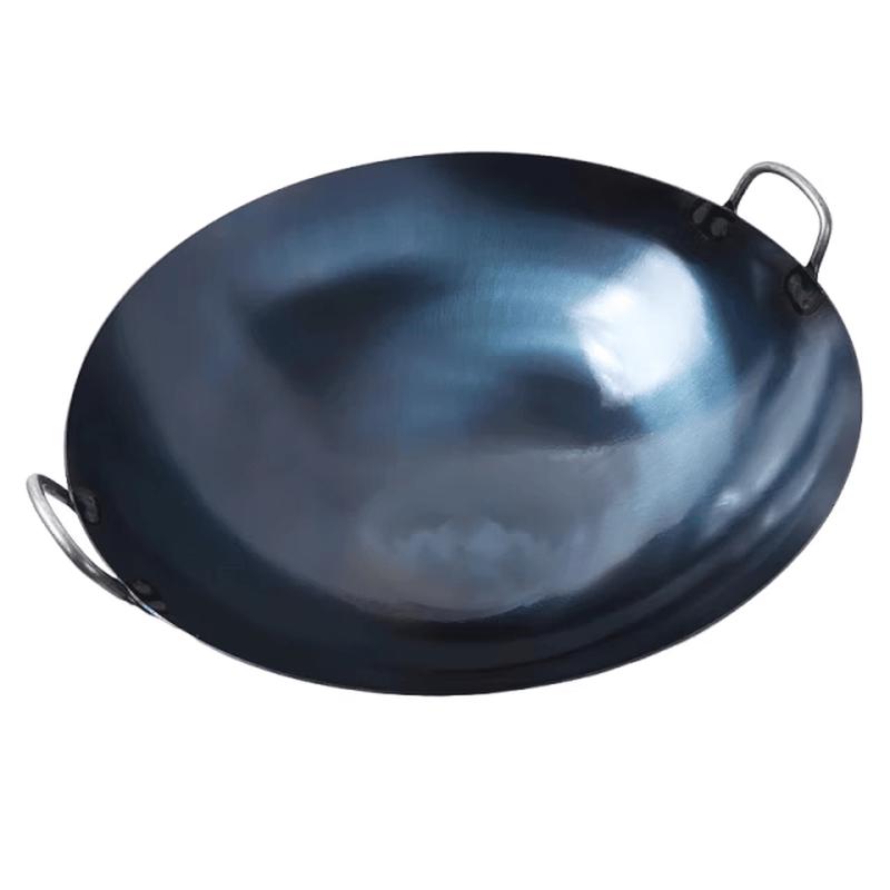 Железный вок с двумя ручками 65cm