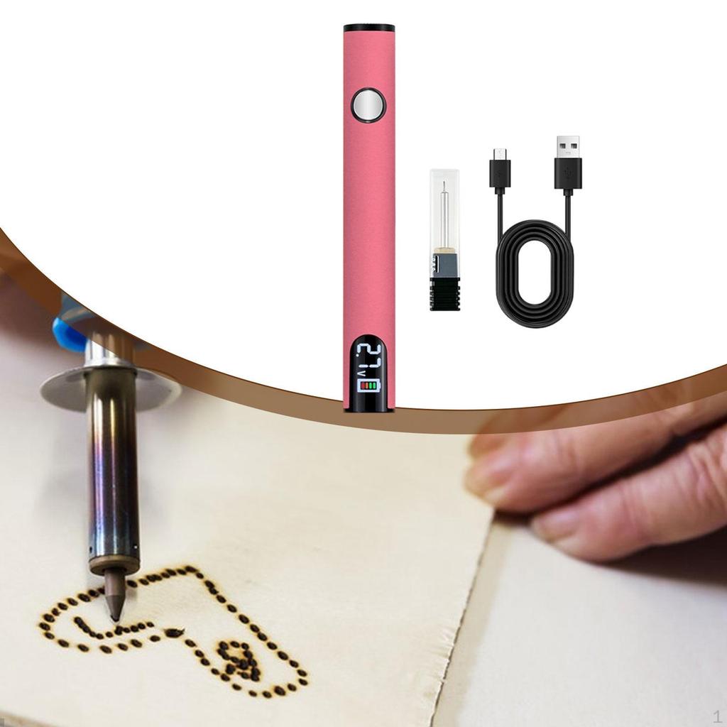 Soldering Iron Kit Battery Pen 650mAh 510 Threaded Portable Cordless USB for Repair