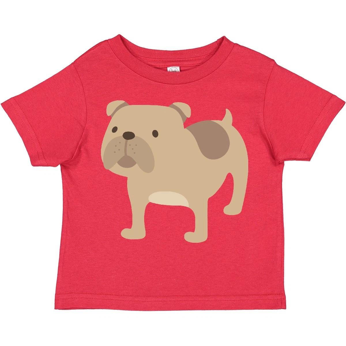 Inktastic Bulldog Toddler T-Shirt Dog Puppy Canine Child Preschooler Kid Apparel 100
