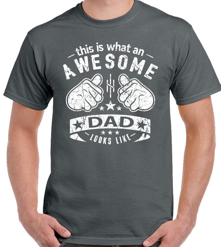 

26 Dad T-Shirt This Is What An Awesome Looks Like Mens Funny Fathers Day Xmas D2 Unisex T-Shirt XL
