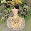 Wear an Oil Painting Dress, Floral Suspender, Waist Halter Dress, Island Beautiful Seaside Beach Dress