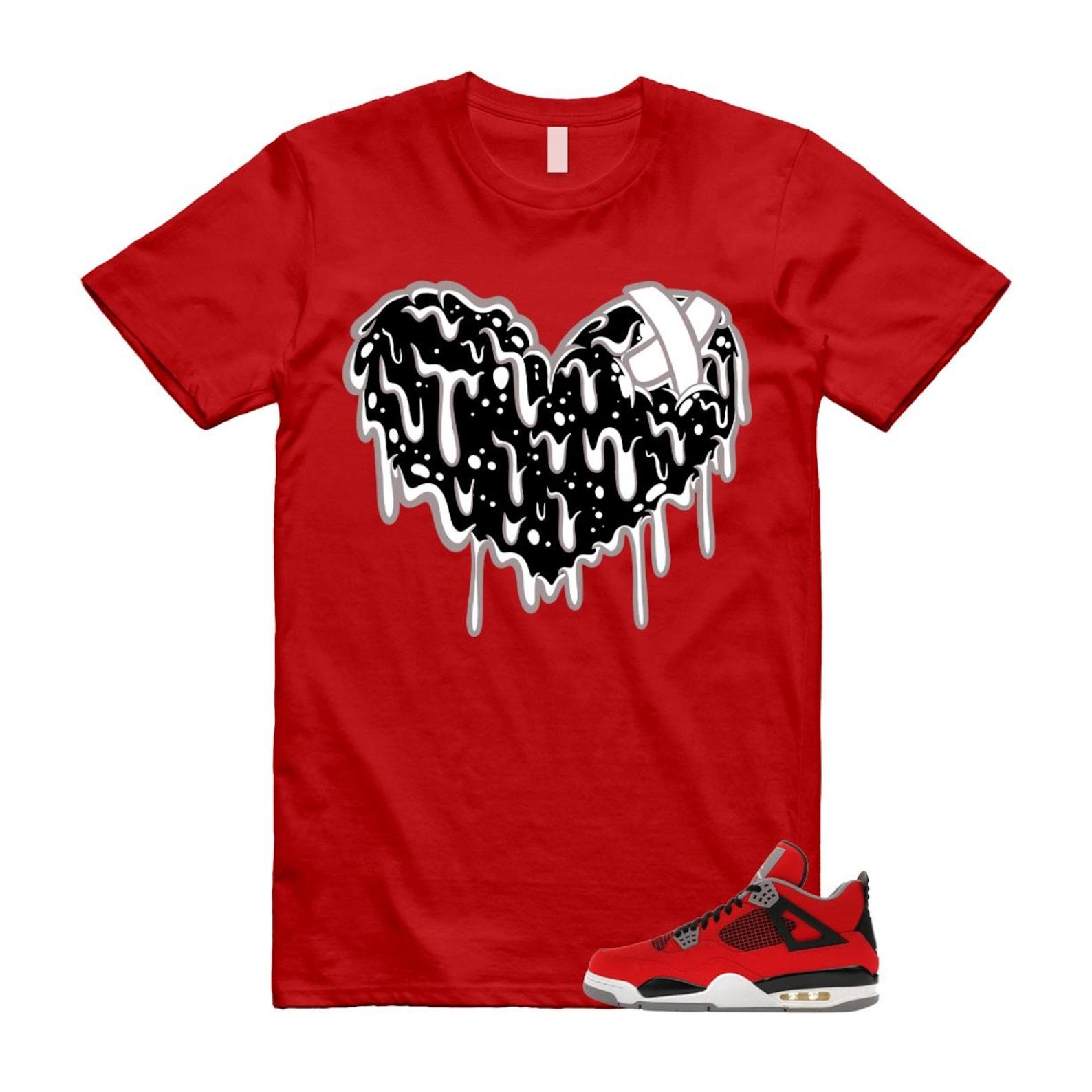 4 Toro Bravo Fire Red White Black Cement Grey 2026 T Shirt Match DRHRT M