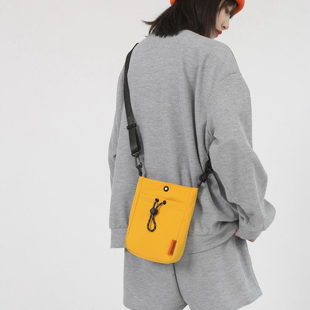 Casual Nylon Shoulder Bag Multifunctional Men Square Bag Portable Crossbody Phone Pouch Business