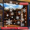 Creative Christmas Snowflake Window Stickers - Festive Electrostatic Decorations for Glass and Doors