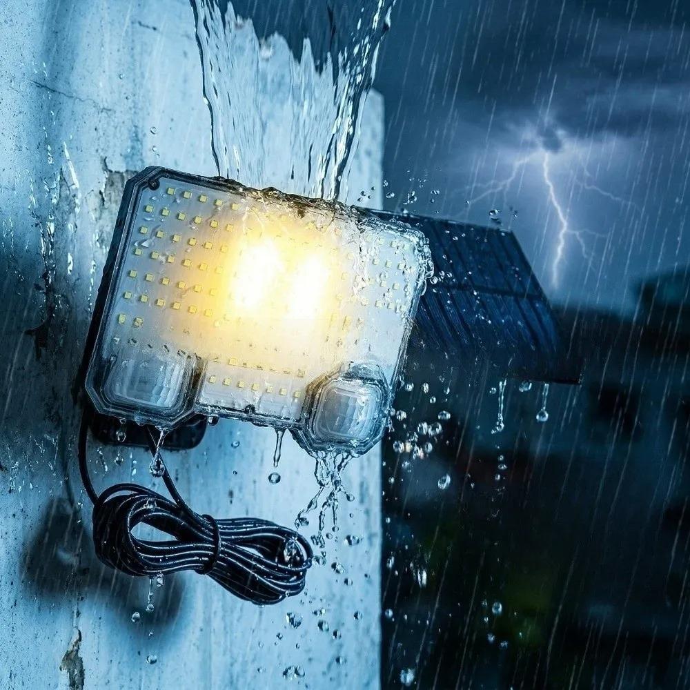 3 Mode Solar Wall Lamp Split Design Energy Saving Motion Sensor Light Waterproof with Remote Outdoor Wall Lights Outside