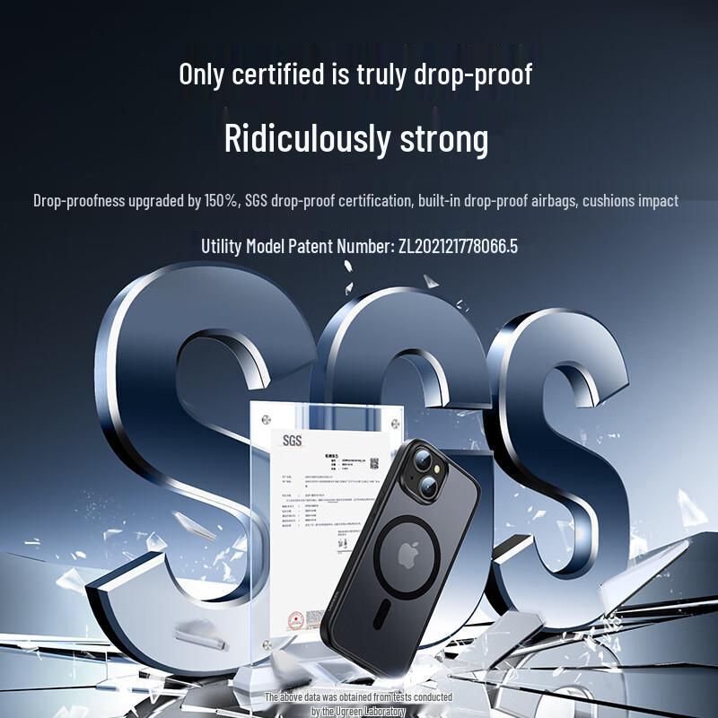 Ugreen MagSafe Compatible Frosted Phone Case for iPhone 15