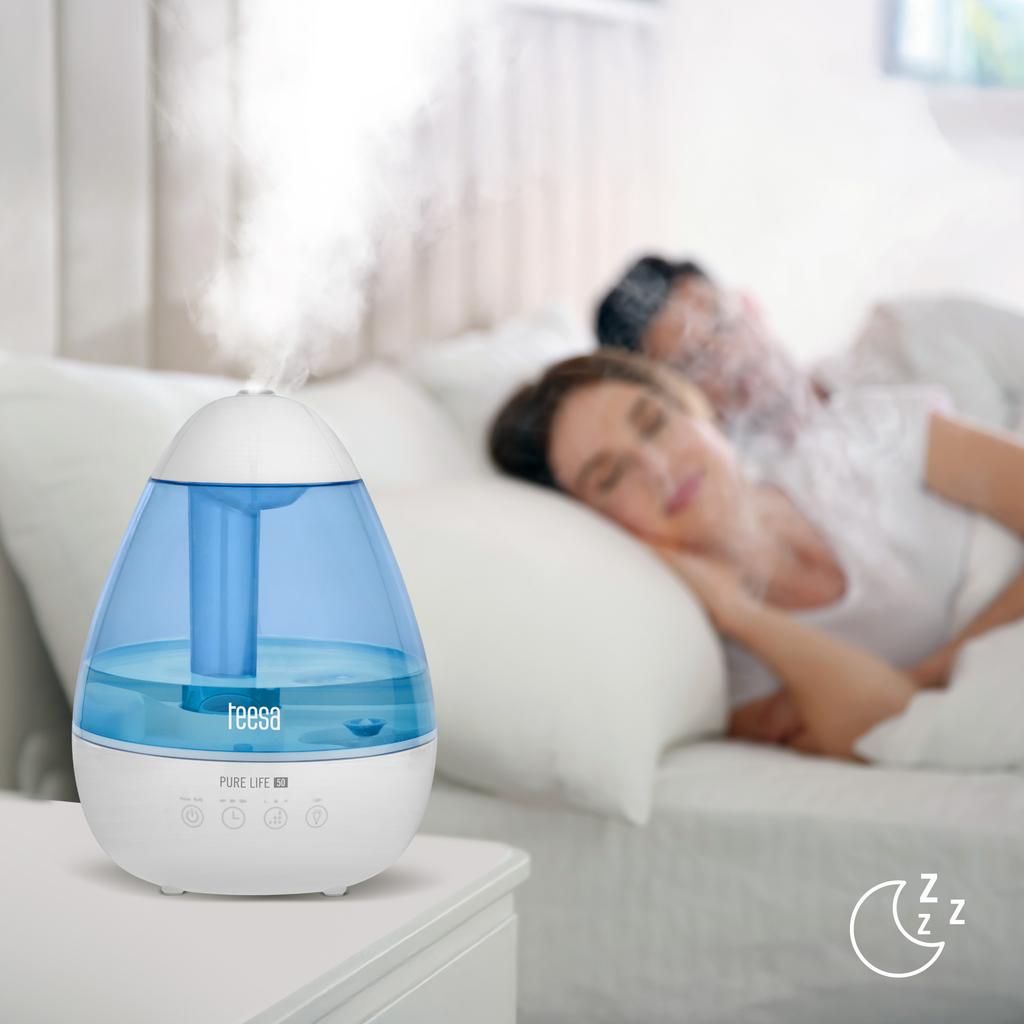 Ultrasonic air humidifier 2.2L quiet efficient LED lamp 7 colors