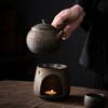 Japanese Style Coarse Pottery Tea-Boiling Stove Alcohol Stove Warm Tea Teapot Warmer Antique Tea Ceremony Kung Fu Tea Set