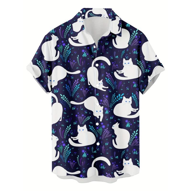 3D printed men s shirt casual personalized Hawaiian shirt M