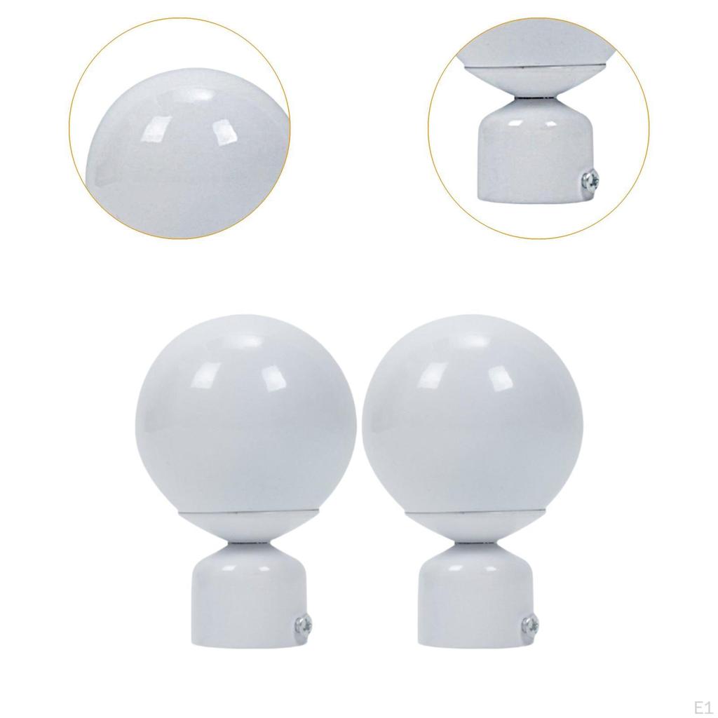 2 stück Fenster Vorhang Stange Endstücke Pole Enden Tragbare Drapieren Finals für Home Dekoration