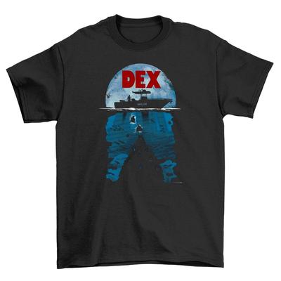 T-shirt Dex Xlice Of Life - Fetta Divertentissima di Umorismo! T-shirt Unisex in Cotone con Dex