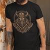 Viking Warrior Women Men T Shirts with Algiz Protection Rune Norse Mythology Tees Nordic Berserker Graphic Tops